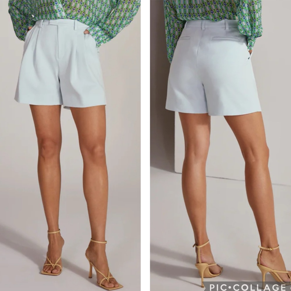 Favorite Daughter Agnes Short Pleated Pastel Blue 2
